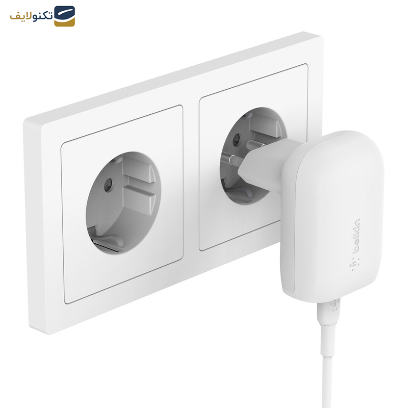 شارژر دیواری بلکین مدل WCA005vfWH BOOST CHARGE شارژر دیواری بلکین مدل WCA005vfWH BOOST CHARGE