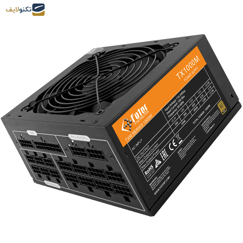منبع تغذیه کامپیوتر فاطر مدل TX1000M منبع تغذیه کامپیوتر فاطر مدل TX1000M