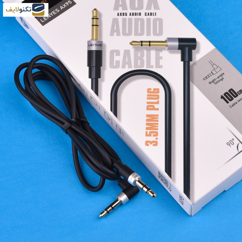کابل AUX لنیز مدل AX95 طول 1 متر کابل AUX لنیز مدل AX95 طول 1 متر