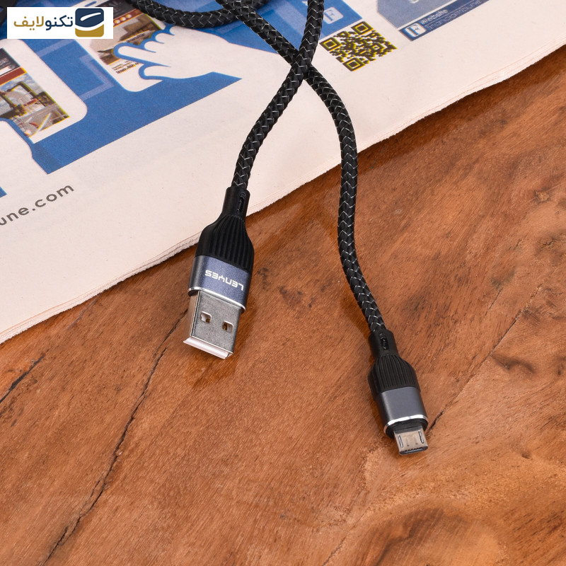 کابل تبدیل USB به microUSB لنیز مدل LC951-V طول 1 متر کابل تبدیل USB به microUSB لنیز مدل LC951-V طول 1 متر
