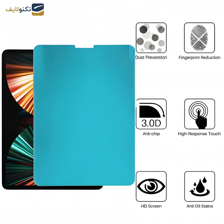 محافظ صفحه نمایش مات مدل Paper-Like مناسب برای تبلت اپل iPad Air 10.9 2022 محافظ صفحه نمایش مات مدل Paper-Like مناسب برای تبلت اپل iPad Air 10.9 2022