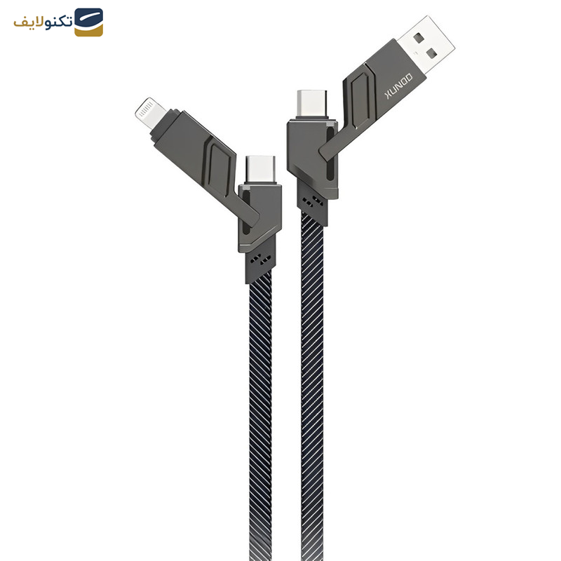 کابل تبدیل USB به USB-C/ لایتنینگ/ USB -C ژاند مدل  XDDC-027 طول 1.5 متر