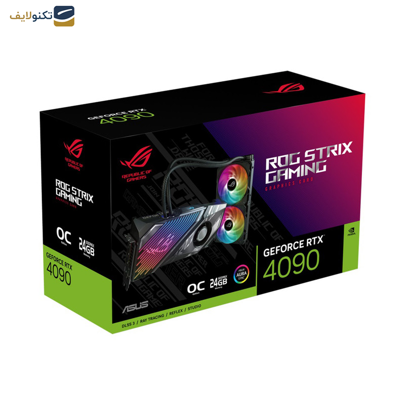 کارت گرافیک ایسوس مدل ROG Strix LC GeForce RTX™ 4090 24GB GDDR6X OC Edition کارت گرافیک ایسوس مدل ROG Strix LC GeForce RTX™ 4090 24GB GDDR6X OC Edition