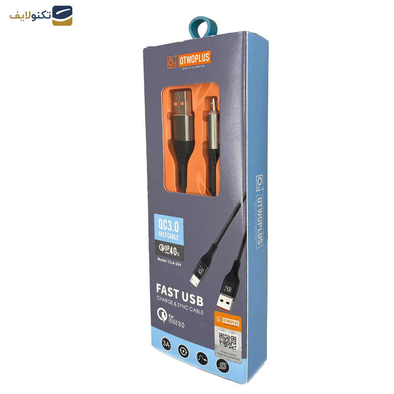 کابل تبدیل USB به microUSB اتوپلاس مدل CLA-204 به طول 1 متر