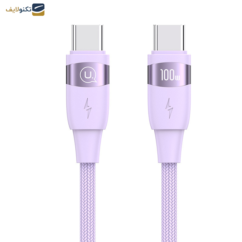 کابل تبدیل USB-C به USB-C یوسمز مدل Sj632 طول 1.2 متر کابل تبدیل USB-C به USB-C یوسمز مدل Sj632 طول 1.2 متر