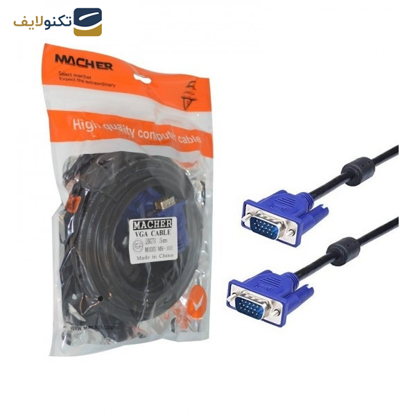 کابل VGA مچر مدل MR-103 طول 5 متر کابل VGA مچر مدل MR-103 طول 5 متر