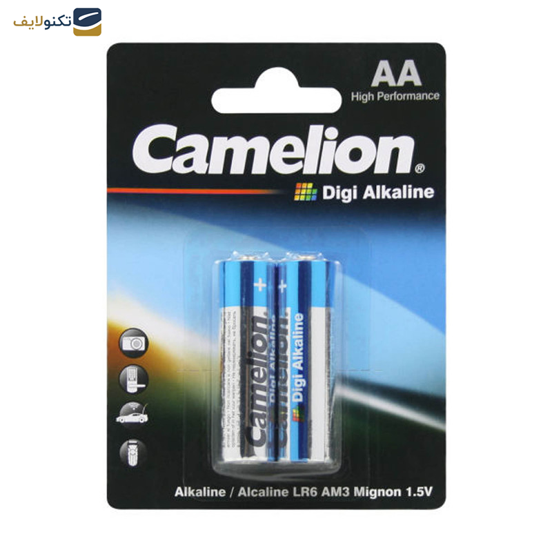 باتری قلمی کملیون مدل Digi Alkaline LR6AM3-mignon بسته 2 عددی باتری قلمی کملیون مدل Digi Alkaline LR6AM3-mignon بسته 2 عددی