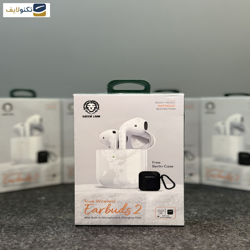 هدفون بلوتوثی گرین لاین مدل Earbuds 2 GNTWIRBUD هدفون بلوتوثی گرین لاین مدل Earbuds 2 GNTWIRBUD