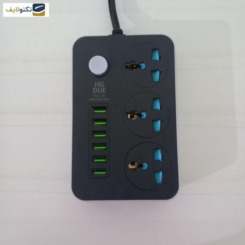 چند راهی برق مدل HG DUE-136u