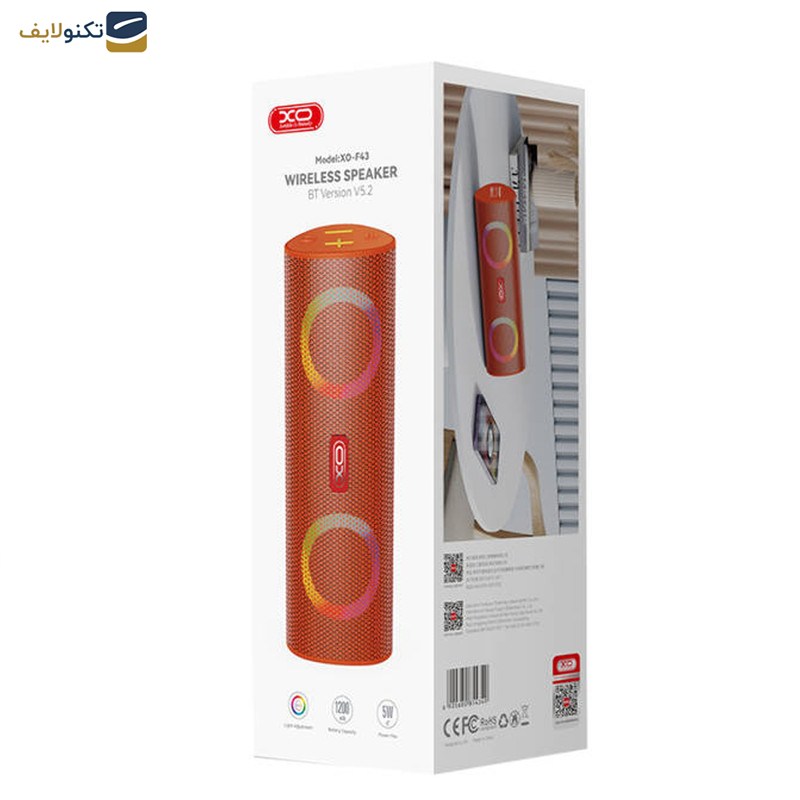 اسپیکر بلوتوثی قابل حمل ایکس او مدل f43 اسپیکر بلوتوثی قابل حمل ایکس او مدل f43
