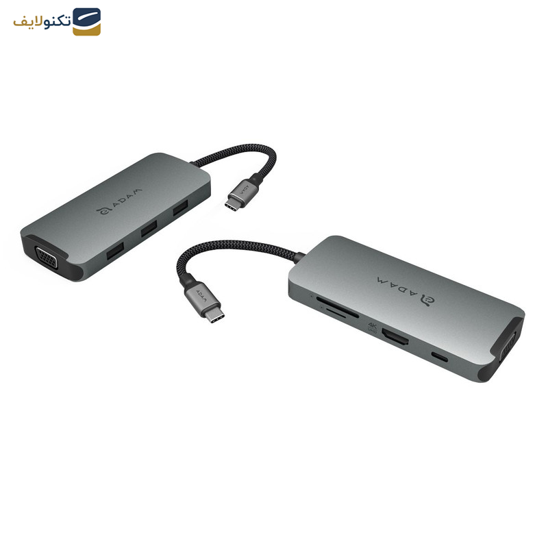هاب ۸ پورت USB-C آدام المنتس مدل CASA A08