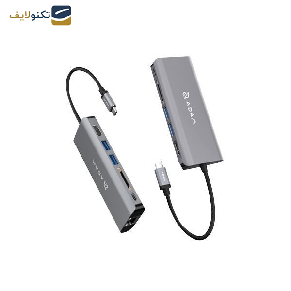 هاب 6 پورت USB-C آدام المنتس مدل CASA A01