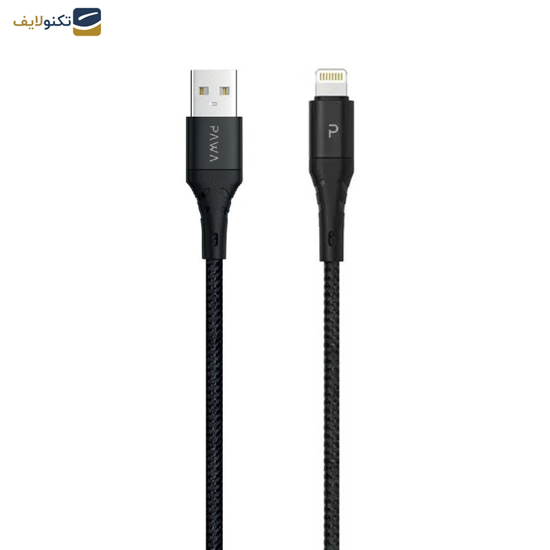 کابل USB به لایتنینگ پاوا مدل Nylon Braided PW-2BDATOL طول 2 متر کابل USB به لایتنینگ پاوا مدل Nylon Braided PW-2BDATOL طول 2 متر