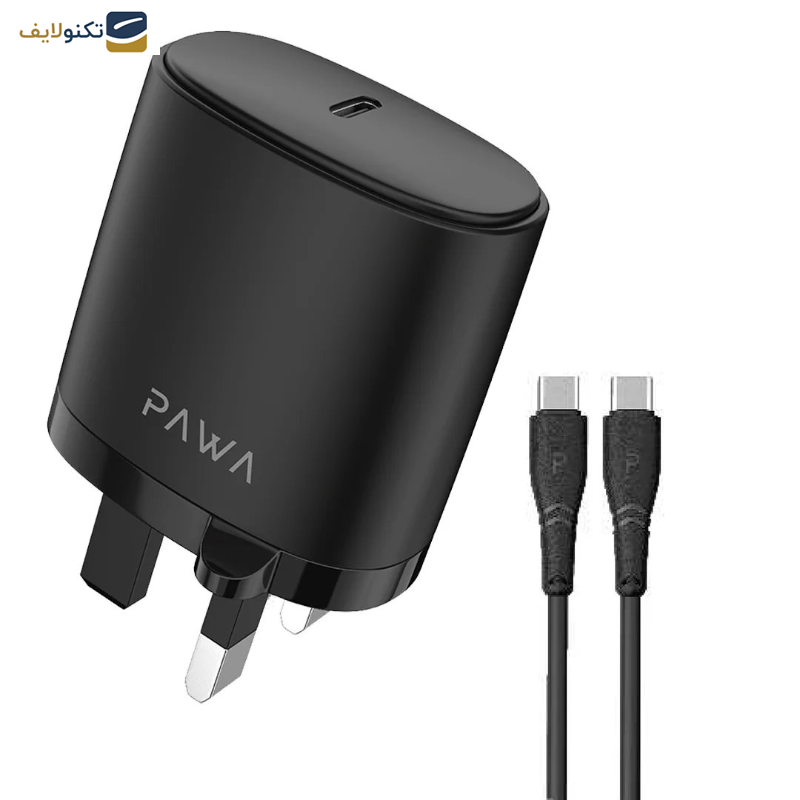 شارژر دیواری 20 وات پاوا مدل Solid به همراه کابل تبدیل USB-C شارژر دیواری 20 وات پاوا مدل Solid به همراه کابل تبدیل USB-C