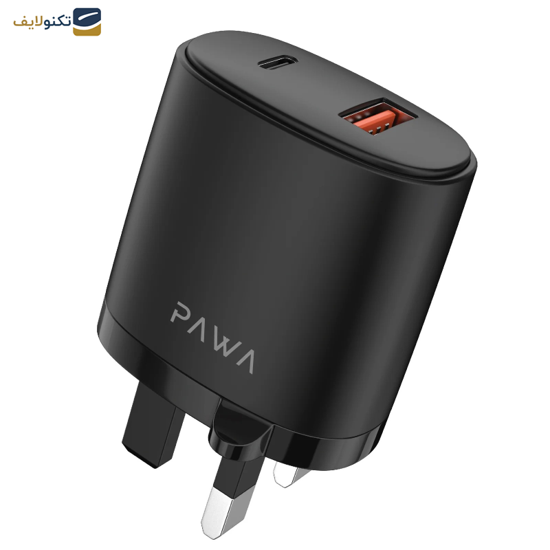 شارژر دیواری 20 وات پاوا مدل Solid Travel Charger به همراه کابل USB-C شارژر دیواری 20 وات پاوا مدل Solid Travel Charger به همراه کابل USB-C