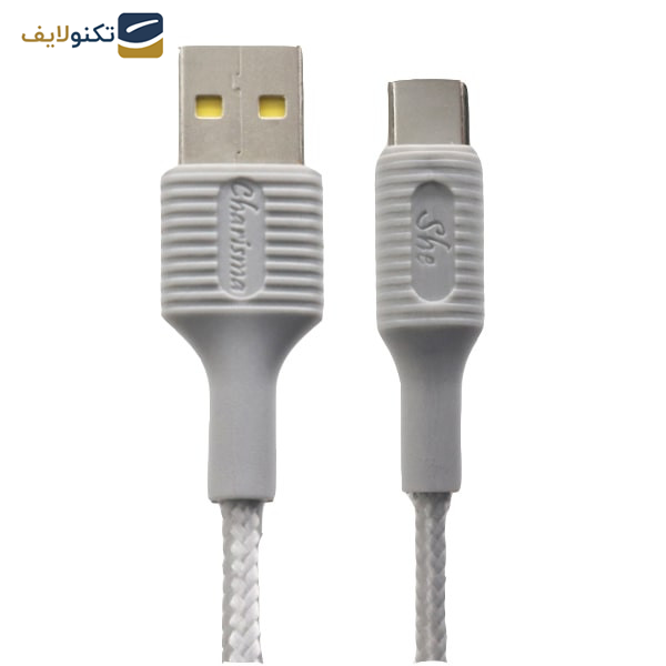کابل تبدیل USB به USB-C شی کاریزما مدل صبا طول 1.2 متر