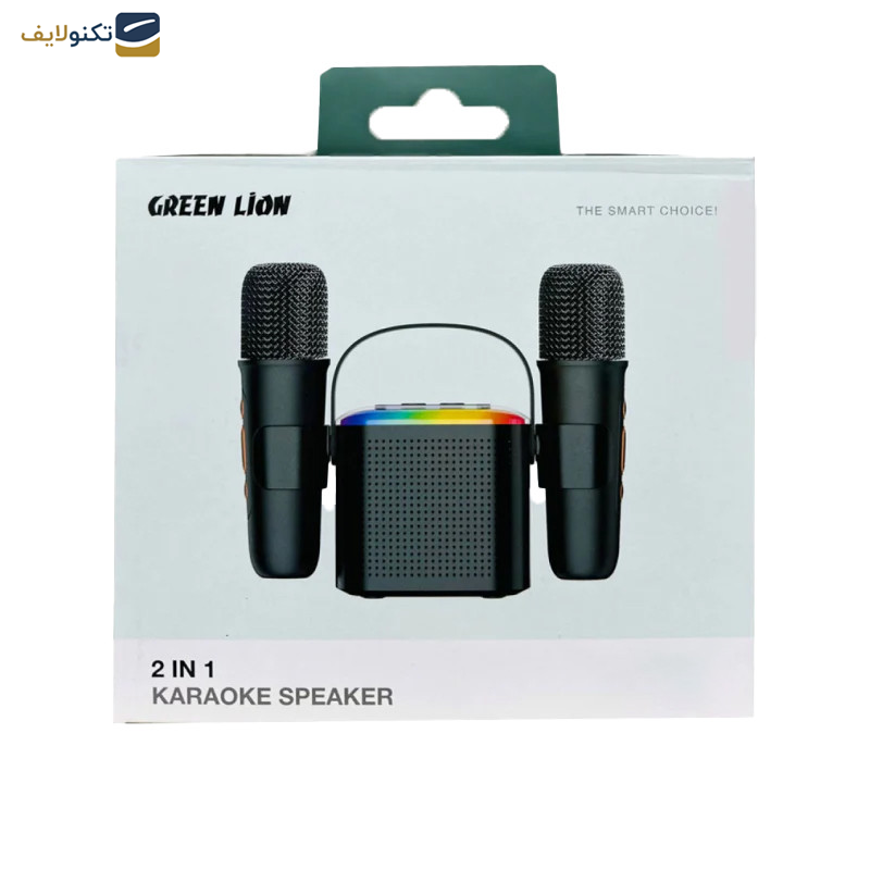 ست میکروفن بی سیم گرین لاین مدل 2in1 Karaoke Speaker ست میکروفن بی سیم گرین لاین مدل 2in1 Karaoke Speaker
