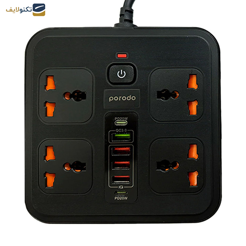 چندراهی برق پرودو مدل Super Hub 2 USB-C/4 USB-A چندراهی برق پرودو مدل Super Hub 2 USB-C/4 USB-A
