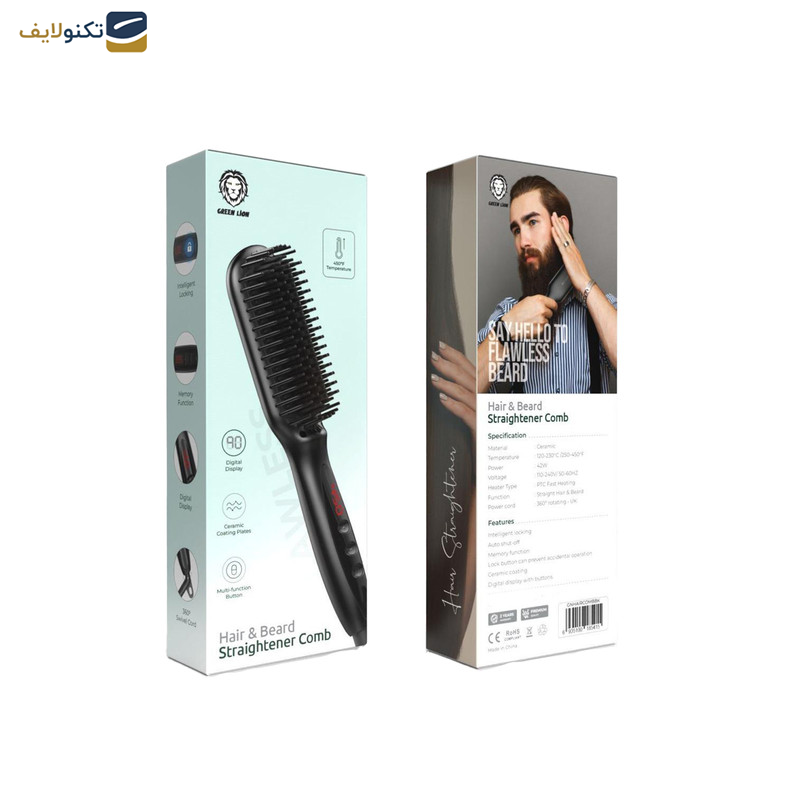برس حرارتی گرین لاین مدل Straightener برس حرارتی گرین لاین مدل Straightener