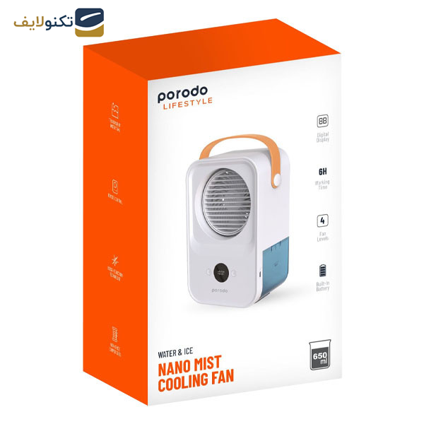 پنکه شارژی پرودو طرح مه پاش مدل PD-LSACF NANO MIST AIR COOLING FAN پنکه شارژی پرودو طرح مه پاش مدل PD-LSACF NANO MIST AIR COOLING FAN