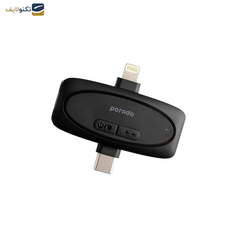 میکروفن بی سیم مدل Porodo DUAL MIC میکروفن بی سیم مدل Porodo DUAL MIC