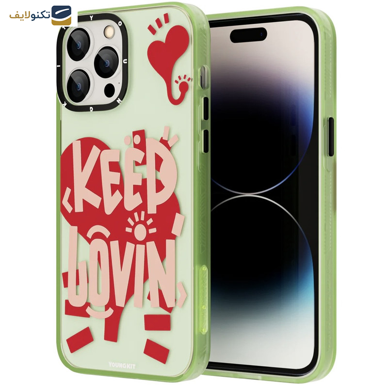 کاور یانگ  کیت مدل آرت عشق مناسب برای گوشی موبایل اپل iphone13pro