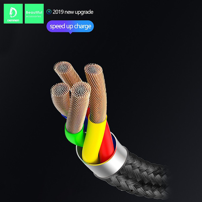 کابل تبدیل USB به microUSB دنمن مدل D02V طول 1 متر کابل تبدیل USB به microUSB دنمن مدل D02V طول 1 متر