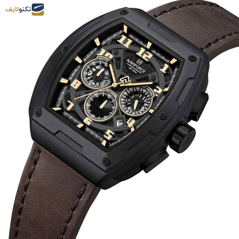 ساعت مچی عقربهای مردانه نیوی فورس مدل NF8053 BR BK CR ساعت مچی عقربهای مردانه نیوی فورس مدل NF8053 BR BK CR