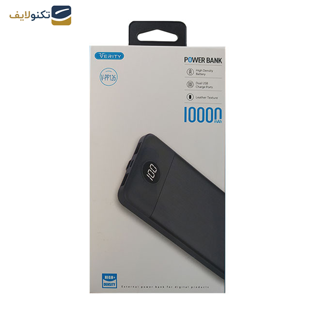 شارژ همراه وریتی مدل V-PP126 ظرفیت 10000 میلی آمپر ساعت شارژ همراه وریتی مدل V-PP126 ظرفیت 10000 میلی آمپر ساعت