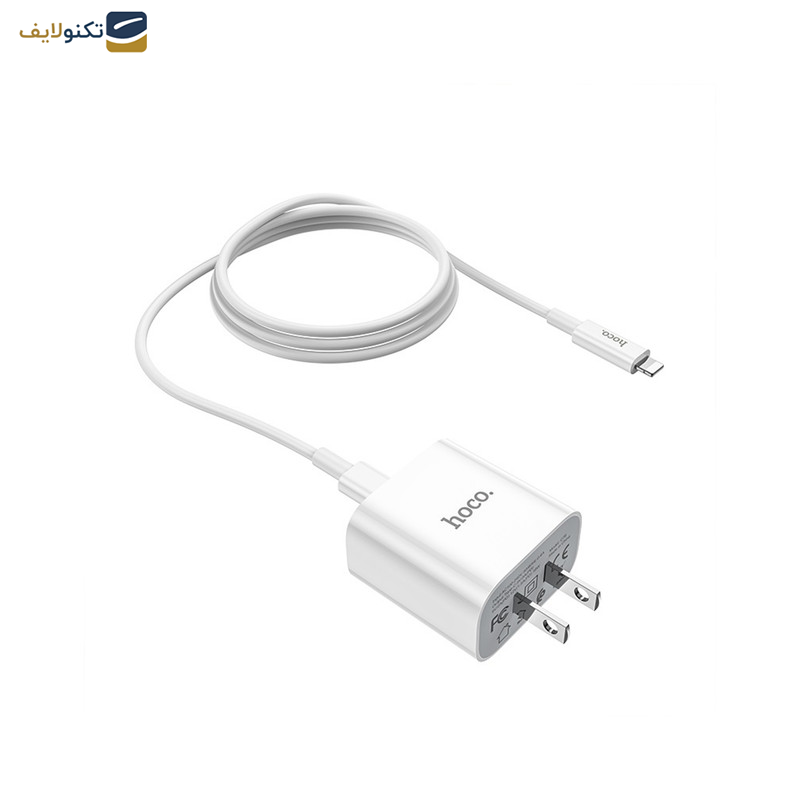 شارژر دیواری 20 وات هوکو مدل C76 PD به همراه کابل لایتنینگ شارژر دیواری 20 وات هوکو مدل C76 PD به همراه کابل لایتنینگ