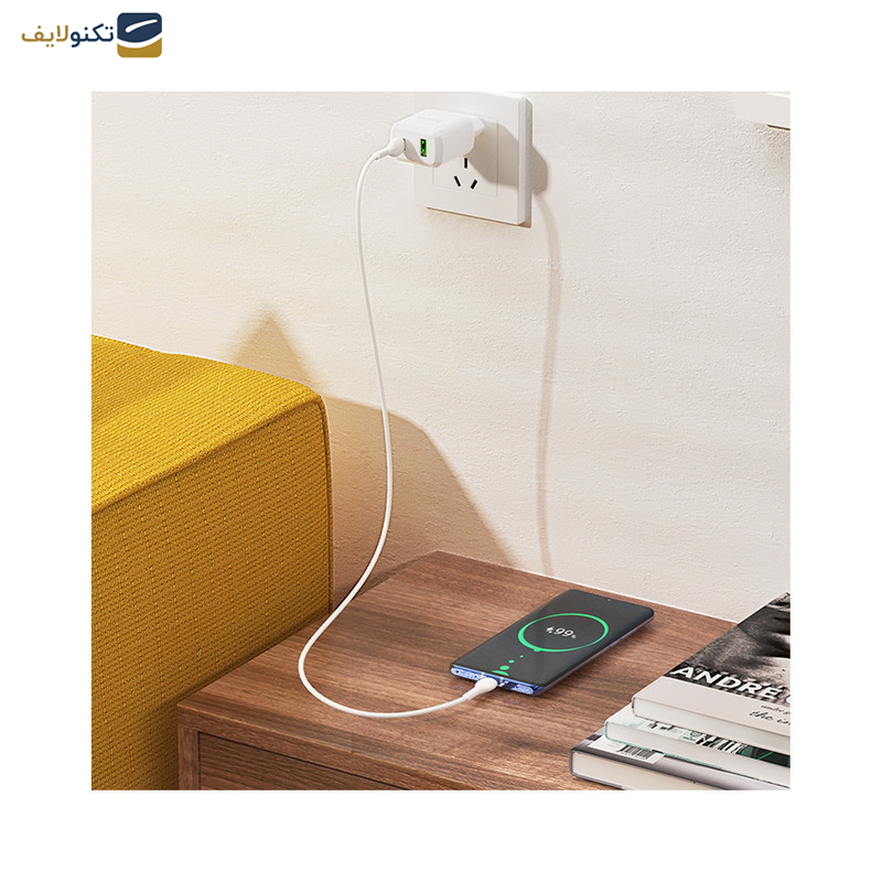 شارژر دیواری هوکو مدل N5 PD 20W+QC3.0 به همراه کابل USB-C شارژر دیواری هوکو مدل N5 PD 20W+QC3.0 به همراه کابل USB-C