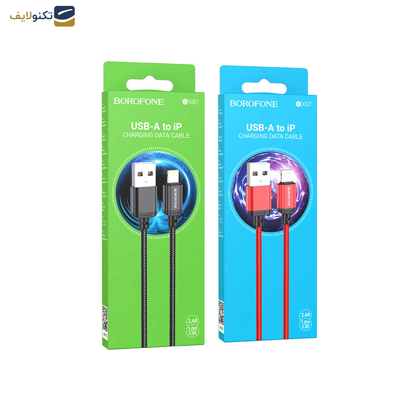 کابل تبدیل USB به لایتنینگ بروفون مدل BX87 طول 1 متر