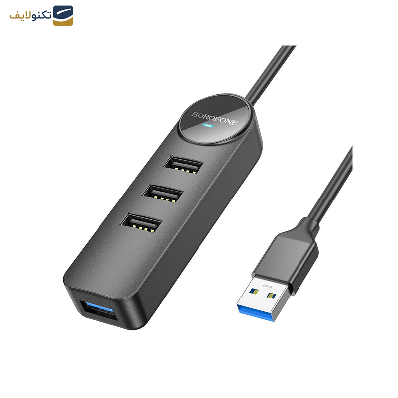 هاب 4 پورت USB-A بروفون مدل DH5 4IN1 طول 1.2متر هاب 4 پورت USB-A بروفون مدل DH5 4IN1 طول 1.2متر