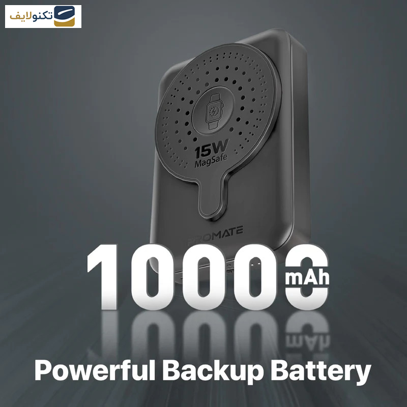 پاوربانک پرومیت مدل POWERMAG-DUO.BLACK به ظرفیت 10000 میلی آمپر ساعت پاوربانک پرومیت مدل POWERMAG-DUO.BLACK به ظرفیت 10000 میلی آمپر ساعت