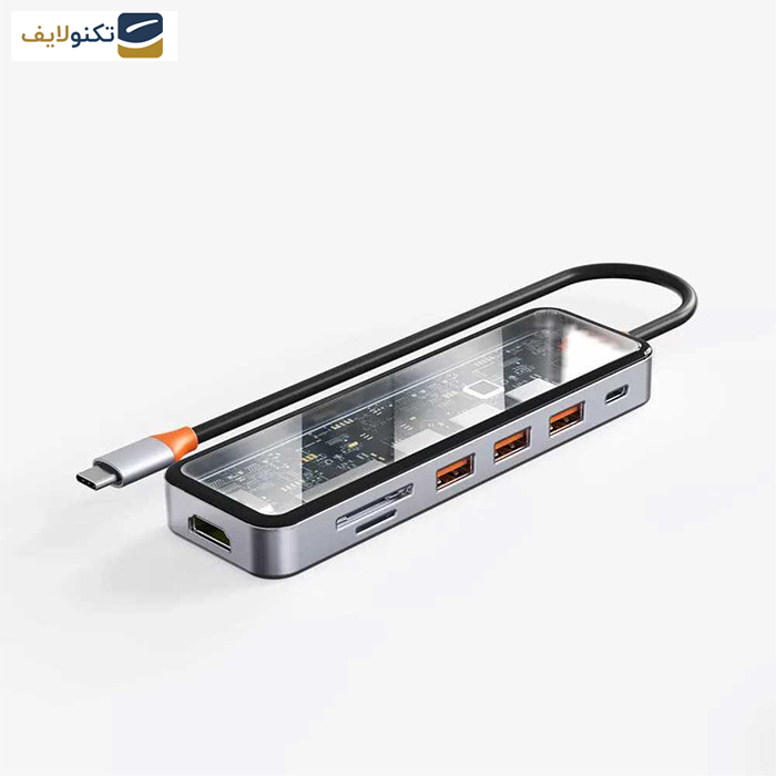 هاب 7 پورت USB-C ویوو مدل 007-CYBER 7 in 1 CB هاب 7 پورت USB-C ویوو مدل 007-CYBER 7 in 1 CB