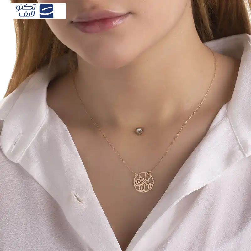 گردنبند طلا 18عیار طرح جان من است او گردنبند طلا 18عیار طرح جان من است او
