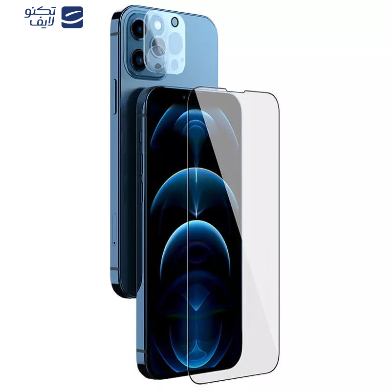 محافظ صفحه نمایش نیلکین مدل Amazing 2-in-1 HD مناسب برای گوشی موبایل اپل iPhone 13 Pro Max به همراه محافظ لنز دوربین