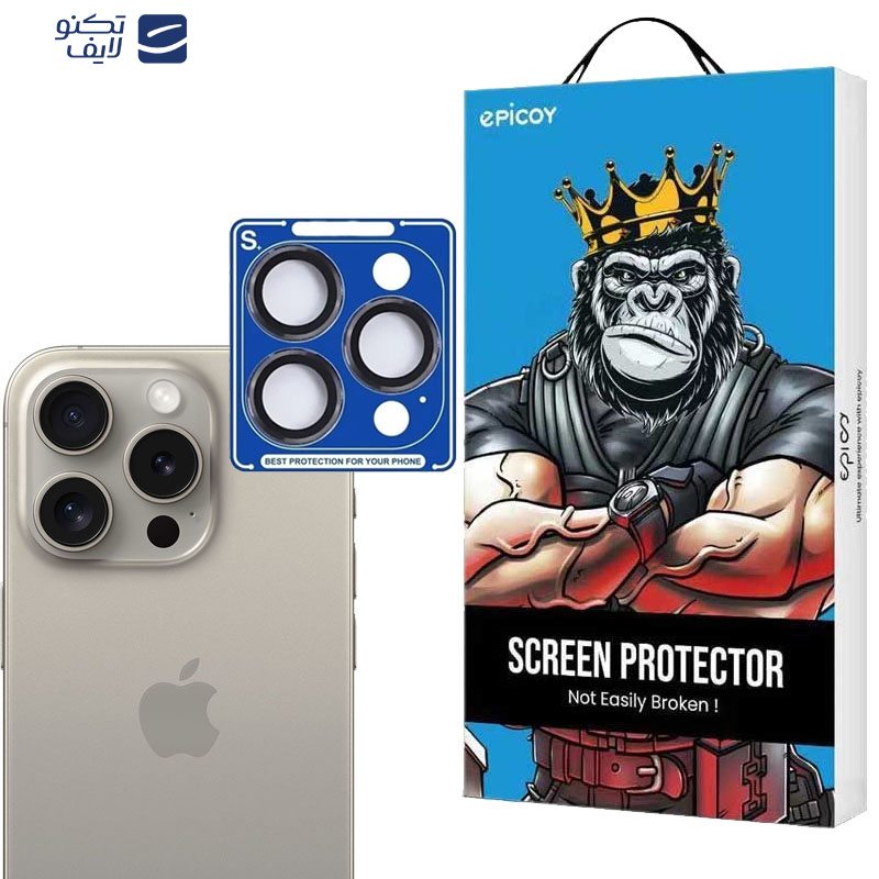 محافظ لنز دوربین اپیکوی مدل S Plus Lens مناسب برای گوشی موبایل اپل iPhone 15 Pro/15 Pro Max محافظ لنز دوربین اپیکوی مدل S Plus Lens مناسب برای گوشی موبایل اپل iPhone 15 Pro/15 Pro Max