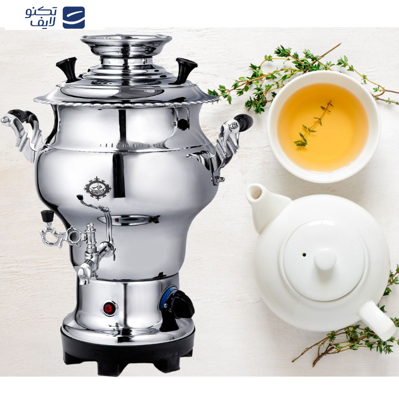 سماور برقی عالی نسب مدل سیلور ظرفیت 7 لیتر سماور برقی عالی نسب مدل سیلور ظرفیت 7 لیتر
