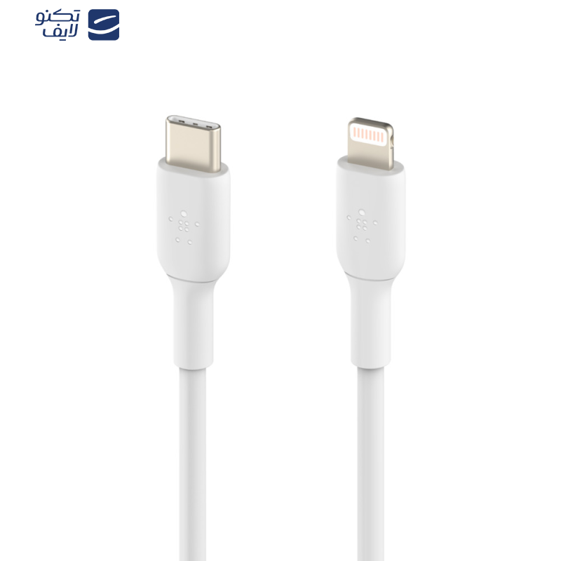 کابل تبدیل USB-C به لایتنینگ بلکین مدل CAA003bt1MWH Fast Charge به طول 1 متر کابل تبدیل USB-C به لایتنینگ بلکین مدل CAA003bt1MWH Fast Charge به طول 1 متر