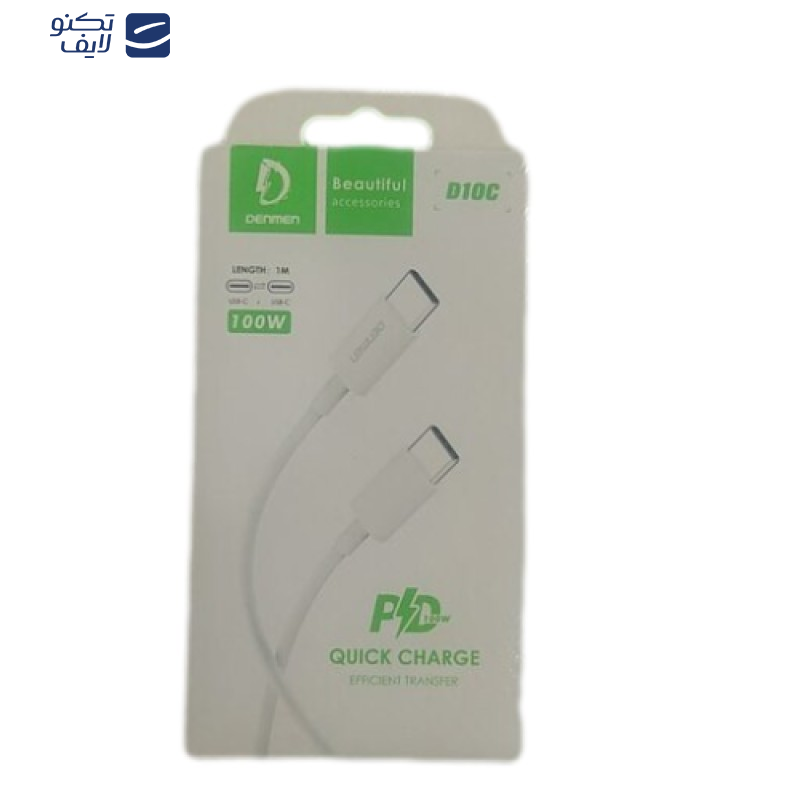 کابل USB-C دنمن مدل D10C طول 1 متر کابل USB-C دنمن مدل D10C طول 1 متر