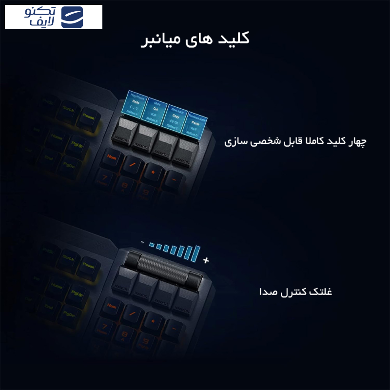 کیبورد بی سیم مخصوص بازی ایسوس مدل ROG Claymore II، مکانیکال سوییچ قرمز، Full Size، نورپردازی Aura RGB کیبورد بی سیم مخصوص بازی ایسوس مدل ROG Claymore II، مکانیکال سوییچ قرمز، Full Size، نورپردازی Aura RGB