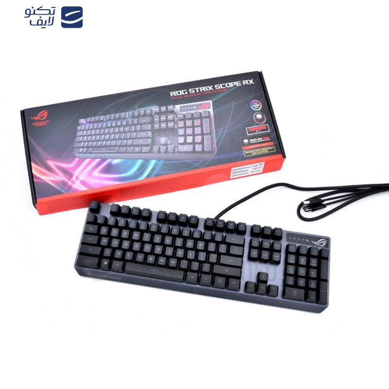 کیبورد مخصوص بازی ایسوس مدل ROG STRIX SCOPE RX کیبورد مخصوص بازی ایسوس مدل ROG STRIX SCOPE RX
