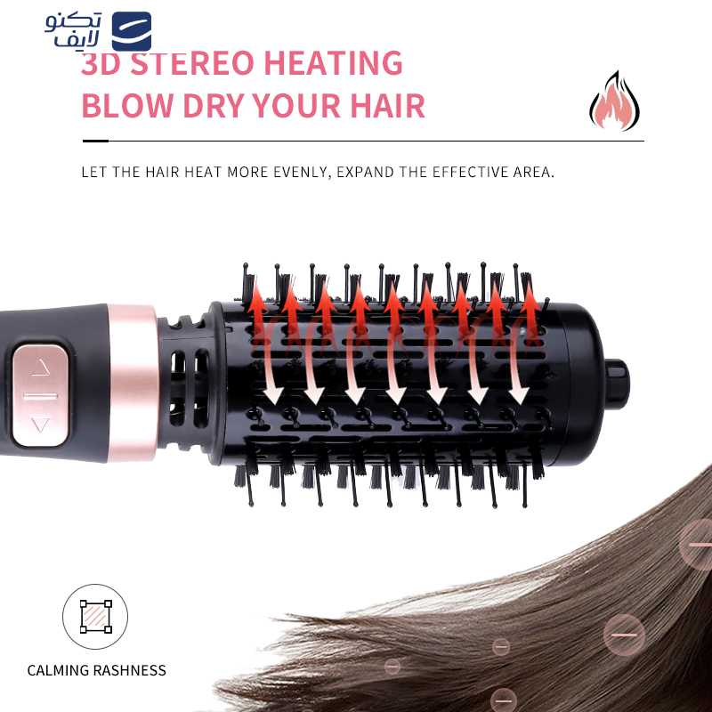 سشوار برس دار چرخشی کیمی مدل KM-8021