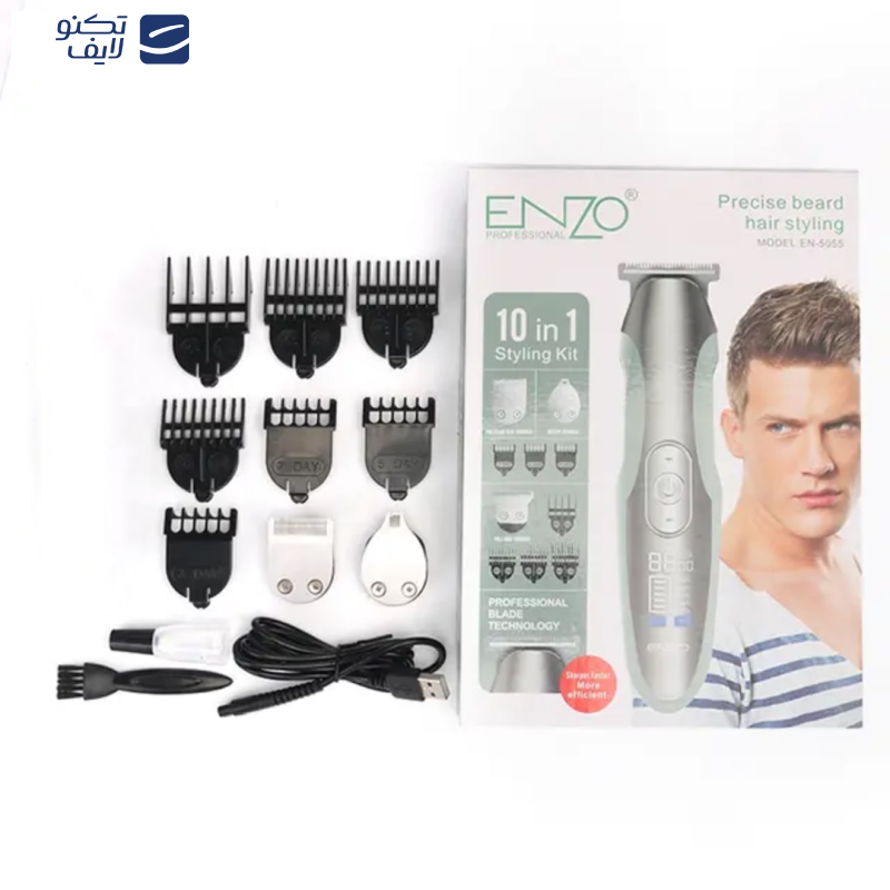 ماشین اصلاح موی صورت شارژی انزو پروفیشینال مدل EN-5055
