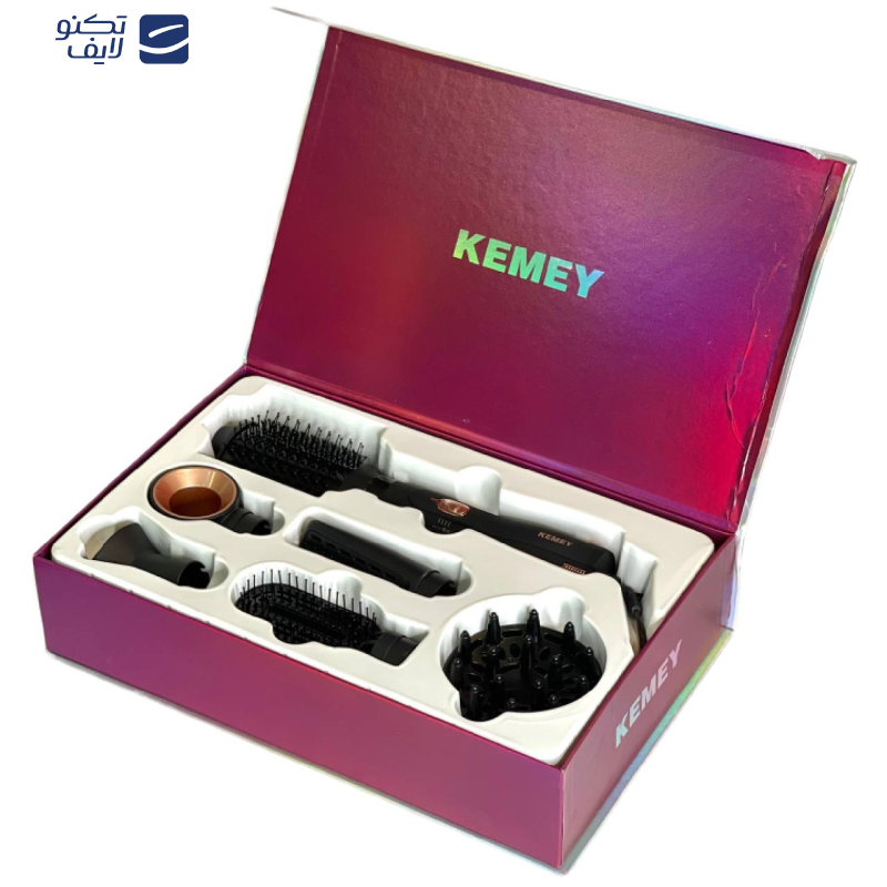 سشوار برس دار حالت دهنده کمی مدل KM-9205