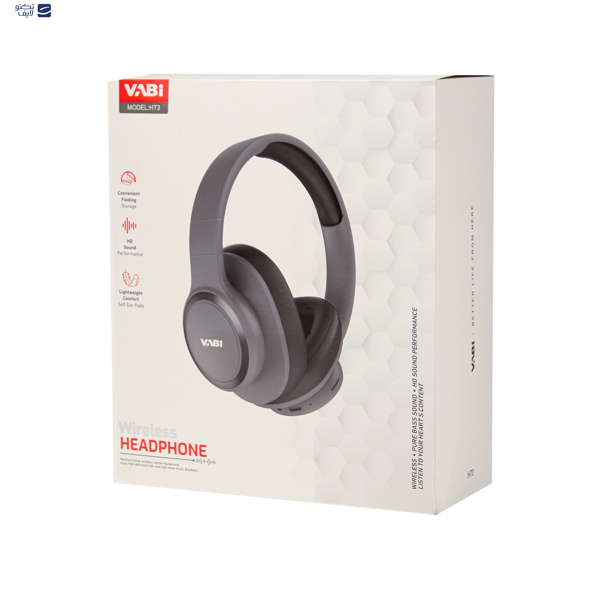 هدست بلوتوثی وابی مدل HT3 هدست بلوتوثی وابی مدل HT3