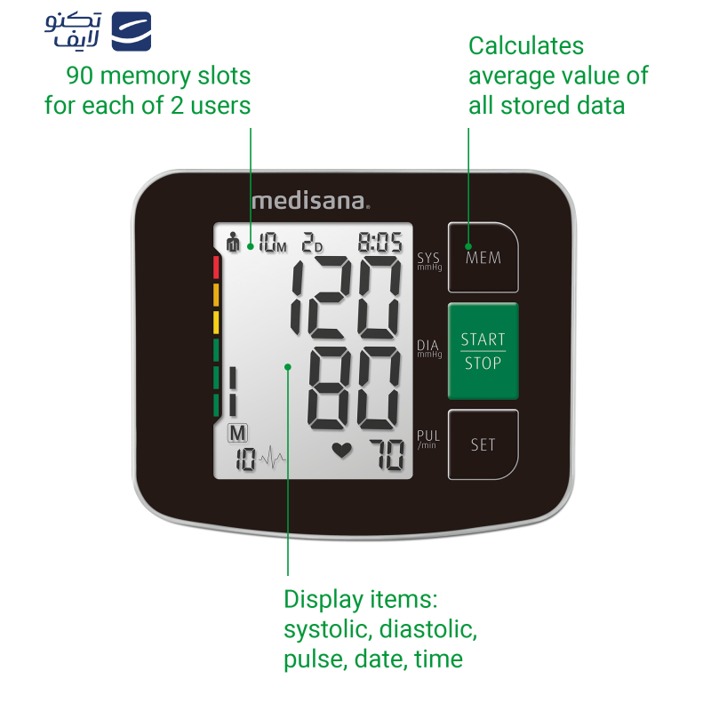 فشارسنج بازویی مدیسانا مدل BU 516 فشارسنج بازویی مدیسانا مدل BU 516