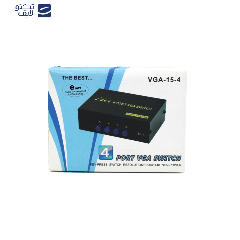 سوییچ چهار پورت VGA ای نت مدل En-SV4m سوییچ چهار پورت VGA ای نت مدل En-SV4m