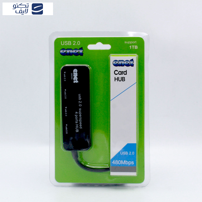 هاب چهار پورت USB 2.0 ای نت مدل EN-AB05 هاب چهار پورت USB 2.0 ای نت مدل EN-AB05